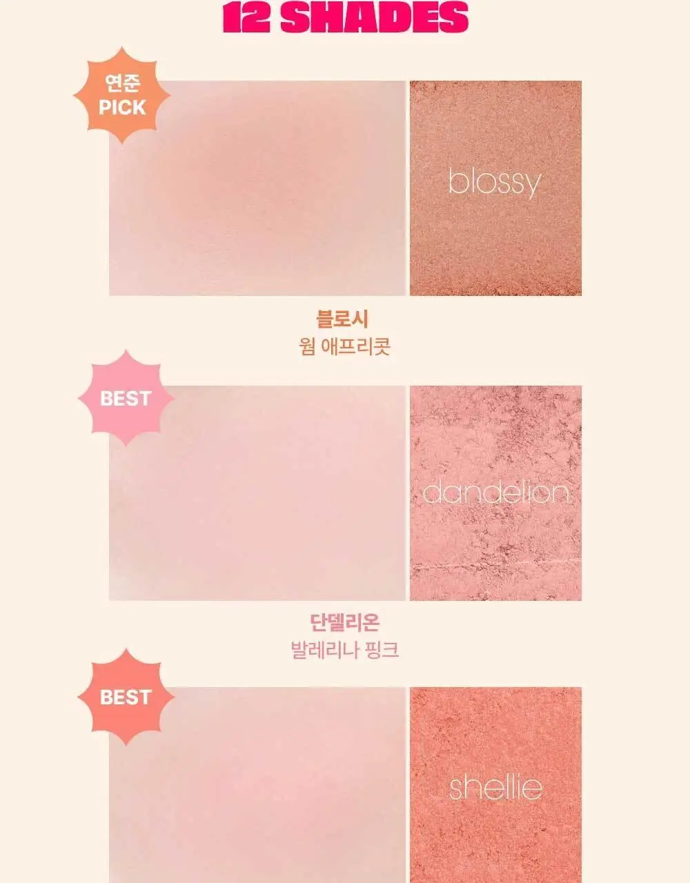 [연준PICK] [NEW 컬러] 베네피트 블러셔 (6종 택1)(+연준 증사 가이드라인) 상세페이지 9